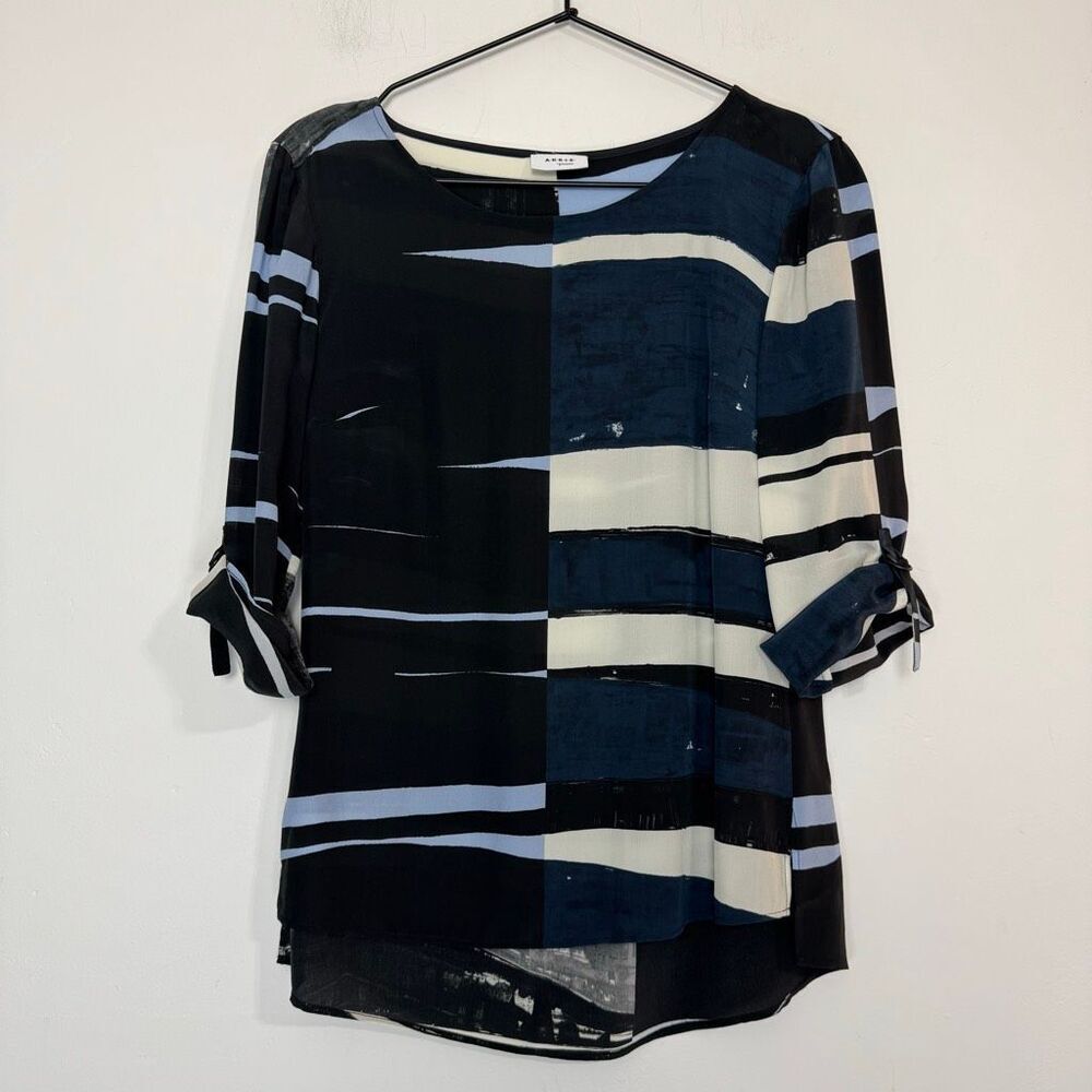 Akris Punto Mulberry Silk Half Sleeve Top 4